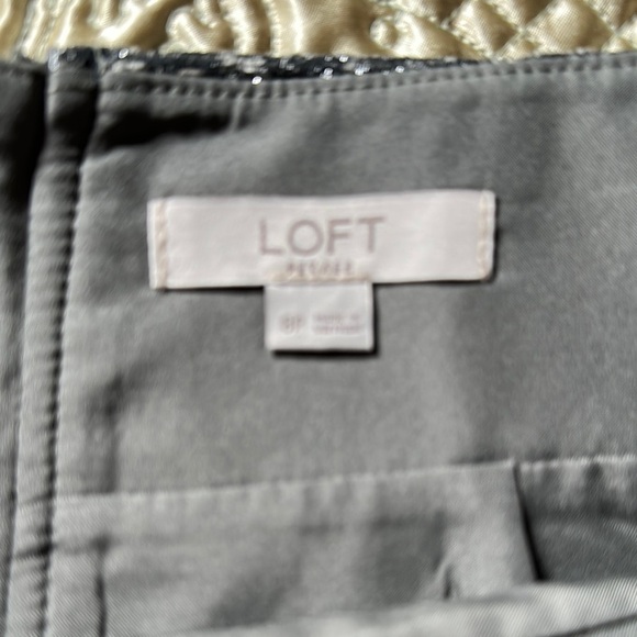 LOFT Gray Pencil Mini Skirt for Work - Picture 2 of 10